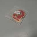 3PCS Red Chenille Letters Patch, Large Size 4-1/2" Iron on Letter Patches Varsity Glitter Patches for Clothing, Q (Red Gold Edge)