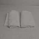 NICETOWN White Linen Curtains 108 inches Long, Rod Pocket & Back Tab Soft Linen Blend Chic Vertical Drapes Semi Sheer Window Treatments for Farmhouse/Living Room, 104" W Total 2 Panels