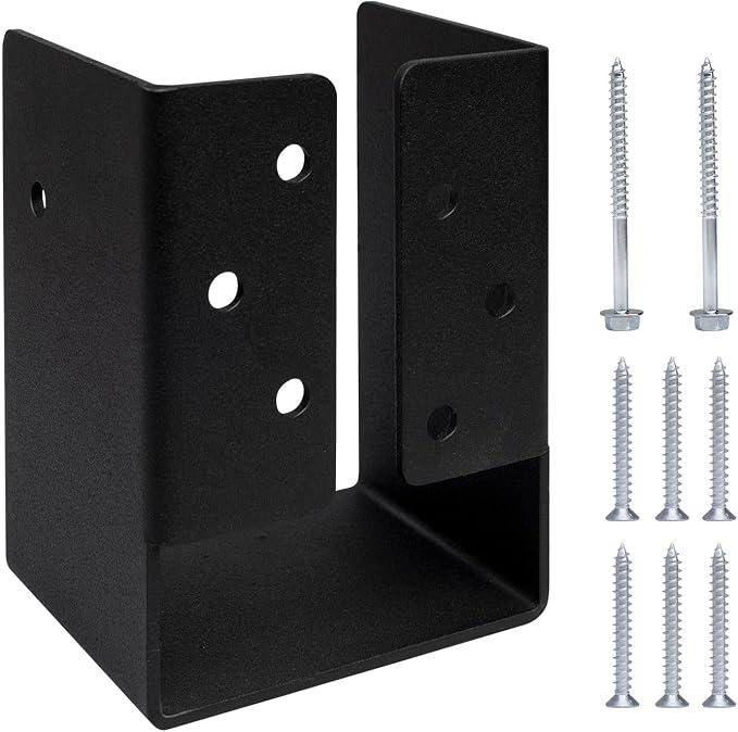 Concealed Joist Hanger Bracket Fit for 4"x6" Beam,Swing,handrail,and Fence 4pck