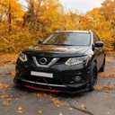 Universal Front Bumper Lip Chin Spoiler Splitter Diffuser Guard Wing Protector Trim Car Body Kit with Adjustable Support Splitter