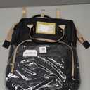 6 in 1 Diaper Bag Backpack with Pad Shower Gifts Travel Bags for Registry Search Boys Girls Bags Newborn Essentials Accessories Stuff Unisex Dad Mom Mens (Black)