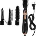 Versatile Hair Curler with US Plug Compact Electric Heated Curling Wand for Personal Hair Styling Quick Warm-up in Seconds Includes Four Styling Combs for DIY Hairstyles