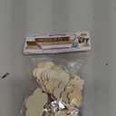 Wood Flower Cutouts - Mini Wood Bit Shapes - 60 Piece, Brown, CW308C