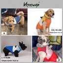 Dog Coat, Waterproof Dog Winter Coats for Small Dogs, Reflective Dogs Jacket with Harness Built in, Zip-up Cold Weather Coats Pet Vest Turtleneck Doggy Snowsuit, Orange Medium