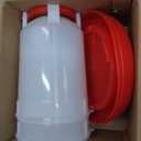 2 Pack 1.5L Chick Waterer with Handle  Poultry Drinker Set for Chicks, Ducks, Turkeys, and Small Farm Birds | Plastic Water Dispenser for Coop