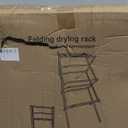 Amazon Basics Foldable Portable Laundry Rack for Air Drying Clothing, Indoor Outdoor Use - 14.5" D x 29.5" W x 41.8" H, White