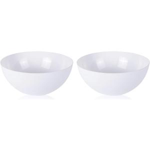 Floor Lamp Shade 2 Pack Torchiere Lamp Shades Replacement, 10 inch Diameter, 1.65 inch Fitter, Plastic Bowl White Lamp Shades for Floor Lamps Upright