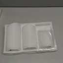 Eywamage White Flameless Pillar Candles with Remote, Flickering Realistic Battery Powered LED Wax Candles,  3" H 4" 5" 6"