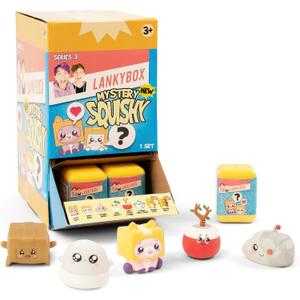 LankyBox Mini Mystery Figures  Party Pack 24-Pack - Series 3, Collectible Mini Figures, Squishy Figures, Officially Licensed LankyBox Merch