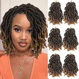 WIGNEE Faux Locs Crochet Hair Locs 10 Packs Crochet Dreadlocks for Black Women (8 Inches 1B/27)