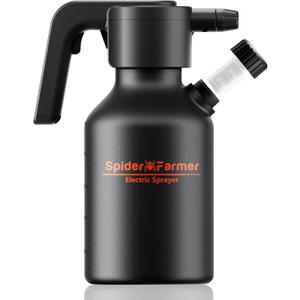 Spider Farmer Electric Spray Bottle 2L/0.5 Gallon, Portable Automatic Sprayer with Adjustable Nozzle and Measuring Cup, Type-C Rechargeable Plant Mister for Indoor & Outdoor Gardening and Cleaning
