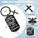 Christian Keychain for Men Bible Verse Cross Keychains Christian Gifts Ideas Religious Bible Scripture Car Accessories Walk with God Baptism Gift for Man Scripture Keychain Mens Keychain