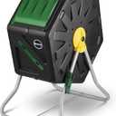 Miracle-Gro Compost Tumbler Single Chamber  Easy-Turn Composter Tumbler Outdoor for Fast Composting  Heavy-Duty Composting Bin with 1 Sliding Door (18.5 Gallon / 70 Liter)