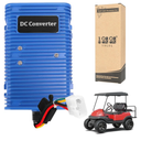 Universal Golf Cart Voltage Reducer DC Converter 36V or 48V to 12V, 30 Amp 360 Watts with Power Source