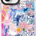 for iPhone 16 Plus Case, Coastal Collage Pattern, Military-Grade Drop Protection, Seaside Daydream Soft Slim TPU Protective Cover with Camera Protection for Women & Girls (BlueSummer)