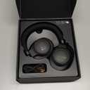 JBL Live 660NC - Wireless Over-ear Noise Cancelling headphones, JBL Signature Sound, Voice Assist, Up to 50Hrs of Battery with Speed Charging, Comfort-fit fabric headband and carrying pouch (Black) (Medium)