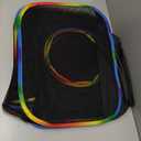 LUCKITTY Portable Cat Enclosure - 2-in-1 Outdoor Catio with Tent & Tunnel, Foldable Playpen for Indoor Cats, Includes Storage Bag for Cats & Small Animals Rainbow Color