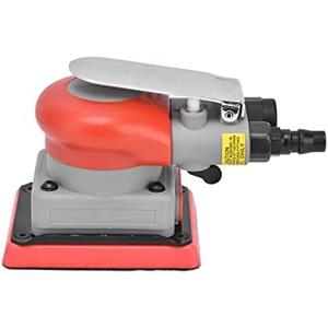 Pneumatic Sander Air Orbital Sander, Solid Alloy Steel Air Squares Sanding Machine 3 * 4 In 10000rpm Pneumatic Sander, Sanding Grinding Polishing Sander for Wood Metal Car Beauty