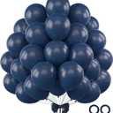 Navy Blue Balloons 110pcs 12 Inch Latex Balloon for Blue Birthday Party Decorations Wedding Christmas Gender Reveal Engagement Anniversary Princess Bridal Shower Baby Shower Decorations