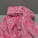 Pink Throw Blanket for Women - Soft Fuzzy Fleece Leopard Throw Cheetah Print Couch Bed Blankets, Pink Mothers Day Birthday Gifts for Women, Cute Stuff Aesthetic Room Decor for Teen Girls (Throw Size 50" x 60" (127 x 152 cm))