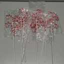 Suncalla 12 Pcs Red White Candy Cane Christmas Picks 16" Large Furry Spiral Curly Sprays Elf Ornaments Stems for Christmas Tree Topper Filler Party Vase Filler Wreath Garland