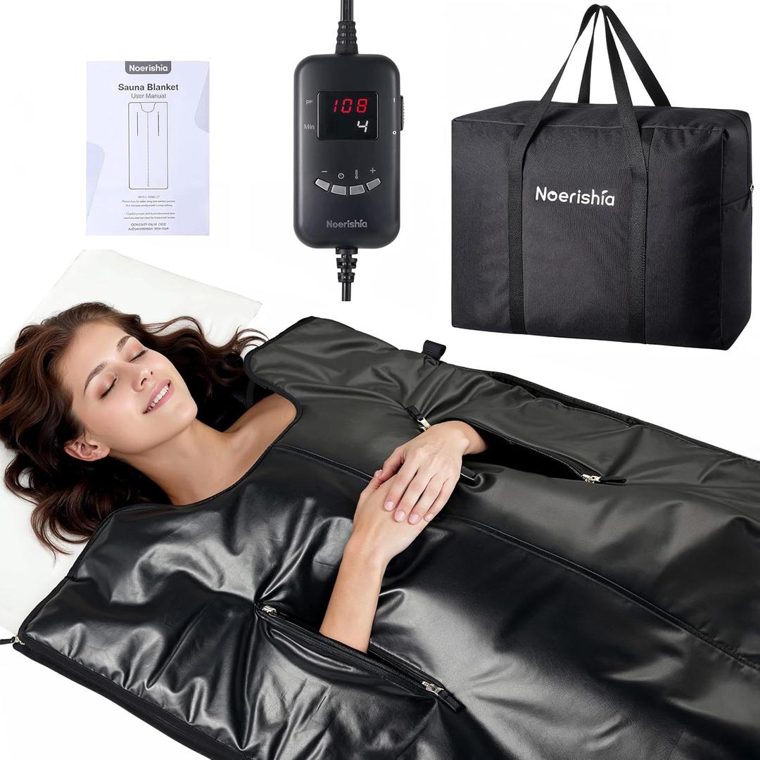 Infrared Sauna Blanket for Relaxation & Self-Care, Full Body Heat Therapy, 73“ x 31.6”