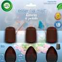 Air Wick Essential Mist Refill, 3ct, Linen & Petals, Air Freshener, Essential Oils