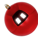 Extra Large Size Outdoor Christmas Ornaments, Oversized Huge Big Shatterproof Xmas Christmas Plastic Balls for Outside Lawn Yard Tree Hanging Decorations (6"/150mm, Red, 4 Packs)