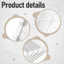 S97013662 Bathroom Fan Cover Grille and Lens Assembly Kit for Broan Nutone Exhaust Fan Cover 655, 656, 657, 659, 695, 696, HFL695 Bathroom Fan Cover, Replaces 97013662