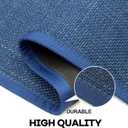 Hargiis Kitchen Rug, Rubber Non Slip Kitchen Rugs Washable, Absorbent Runner Mat for Floor, Machine Washable Standing Mats for in Front of Sink, Door, Laundry, Entryway (Navy Blue, 71" 35.5")