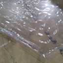 ONEART | Clear TPU Vinyl Fabric 54-Inches Wide, Round Clear Waterproof Vinyl