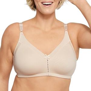 Bali Women's Woman's Double Support Cotton Wire-Free Bra, Soft Taupe,34B