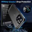 SPORTLINK for iPhone 16 Pro Max Case - IP68 Waterproof Military Protective Full Body Heavy Duty Shockproof 360 Sealed Dustproof with Camera Screen Protector Cover for i Phone 16 Pro Max 6.9" Black