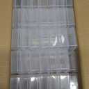 48pcs Blank Playing Card Case Plastic Empty Card Deck Box Holder High Capacity Snaps Closed Playing Game Card Storage Organizer for Standard 3.5x2.5Inch Poker Bank Business Game Card (NO Cards)