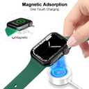 for Apple Watch Charger Magnetic Fast Charging Cable [Portable] Magnetic Wireless Charging Compatible with iWatch Series Ultra/SE/11/10/9/8/7/6/5/4/-[3.3FT] White