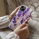 Bemal for iPhone 13 Mini Case Cute,Aesthetic Vintage Purple Lavender Girly Shell,Compatible with Magsafe,Trendy Unique Cool Retro Western Protective Slim Silicone Phone Cover for Women Girls