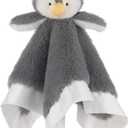 Apricot Lamb Stuffed Animals Soft Security Blanket Gray Penguin Infant Nursery Character Blanket Luxury Snuggler Plush(Gray Penguin, 14 Inches)