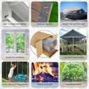 Wire Mesh Screen (50"x120")-Durable Stainless-Steel Mesh Screen -Easy to Cut & Install -Ideal for Windows, Effective Barrier Against Bugs,Mice & Birds (1, 50x120 Inches (Plain Weave, 30 Mesh))