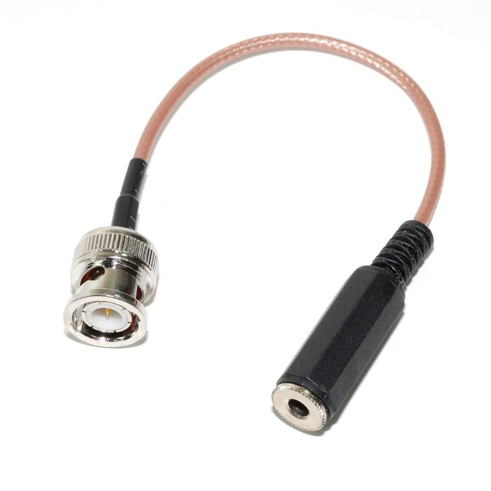 3.5mm External Antenna Plug to BNC Adapter for shortwave Radio Receiver Eton Grundig 750 Tecsun s2000 Uniden Radioshack Scanner RG-316