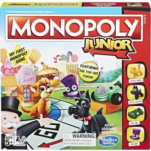 Monopoly Junior Board Game for 4 players, Ages 5 and up (Limited edition)