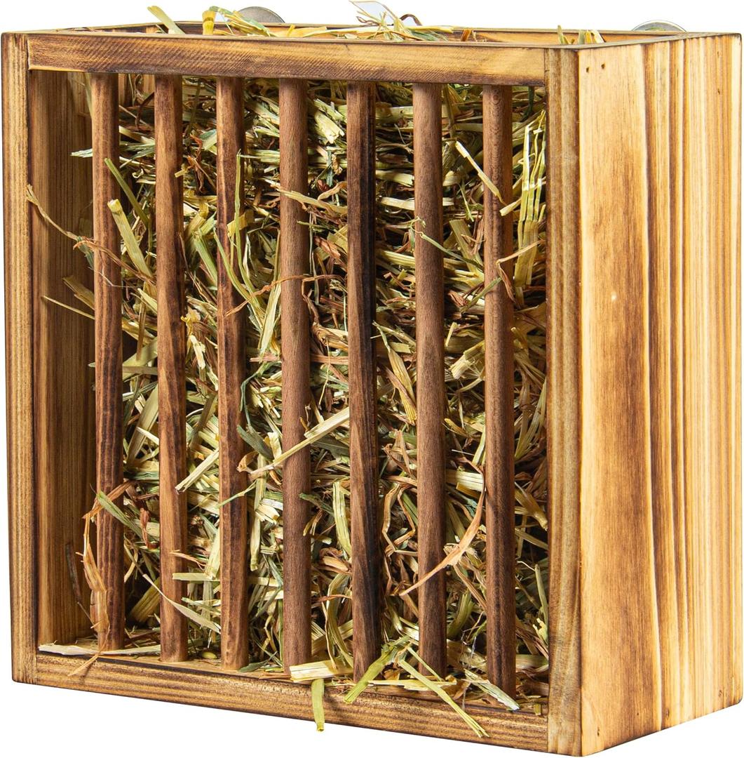 BalterFF Rabbit Hay Feeder Guinea Pig Bunny Stuff Chinchilla Food Dispenser Holder Cages Hay Rack Small Animal Automatic 3