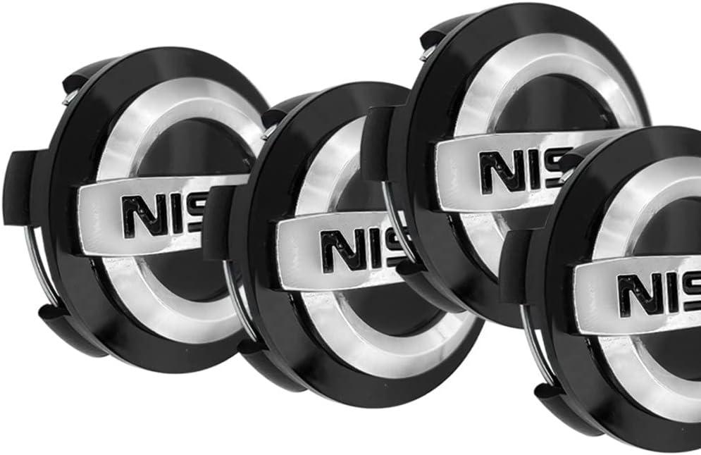 4PCS Wheel Center Caps Compatible with Nissan Altima Rogue Murano Maxiam Kicks Frontier, 60mm/2.36" Car Wheel Hub Caps,ABS Rim Center Hub Cover (2.36'')