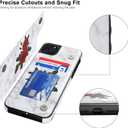 LETO for iPhone 11 Pro Max Case,Leather Wallet Case Flip Folio Cover with Fashionable Flower Designs for Girls Women,Card Slots,Protective Phone Case for iPhone 11 Pro Max 6.5" Roses and Marlbe