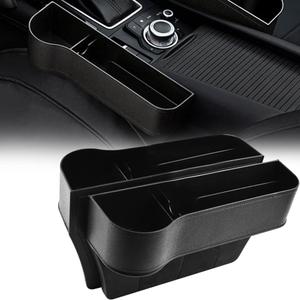 XUKEY Car Seat Gap Filler Organizer Multifunctional Car Side Seat Gap Filler Console Side Storage Box Holders for Sunglasses, Phone, Keys Car Accessories (2 Pack)