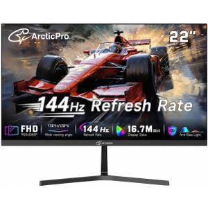 22 Inch Monitor 144Hz, 1080p Gaming Monitor FHD, Eye Care, VESA