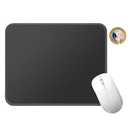 Mouse Pad, Cute Office Mouse Pad, Non-Slip Rubber Mousepad with Design, Stitched Edge for Women Girls Office Computer Laptop Travel(A001-Black)