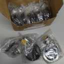 Highergo 10pcs Football Soccer Volleyball Baseball MVP Golf Championship Trophy Ring with Display Chain Stand Softball Basketball Cheerleading Bowling Track Field for Award Gift (Silver)