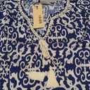 Vivilli Womens Summer Boho Tops Casual V Neck Short Sleeve Blouses Floral Print Shirt Tie Front Flowy Vacation Clothes, M