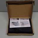 Sofa Arm Covers - Velvet Plush Anti-Slip Armrest Protectors for Chairs & Sofas, Set of 2, Black