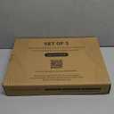 3 Pack Teak Wood Cutting Board Set for Kitchen Charcuterie Board Serving Heavy Duty Non Toxic Slip Over Sink Solid Thick Haus Wooden Chopping Board Large Big Small Meat Best Kitchen Essential Gift (Multi-Size Set | 3 Pack with Holder)